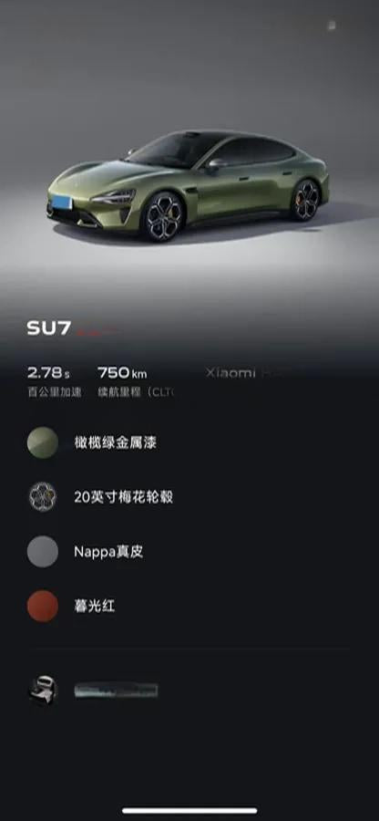 2024 Xiaomi SU7 BEV 101KWH image 6