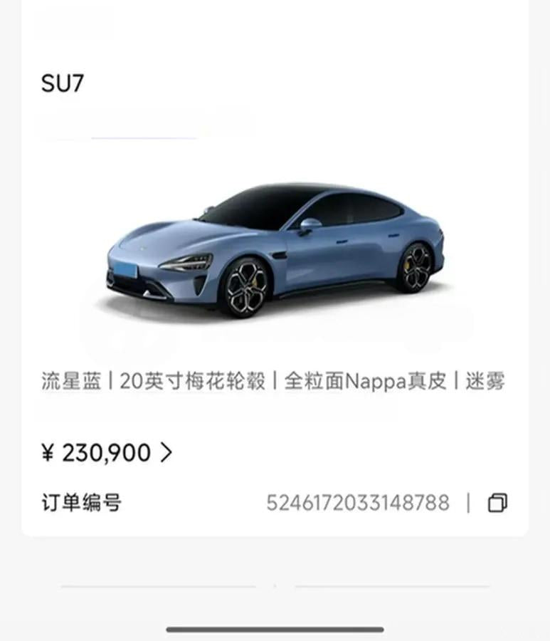 2024 Xiaomi SU7 BEV 73.6KWH 700km image 9