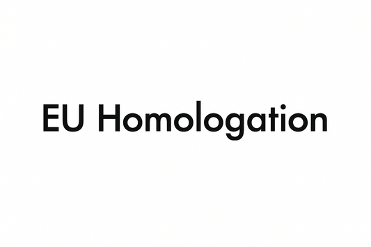 EU Homologation text on white background